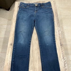 ROCK & REPUBLIC Berlin cotton stretch embellished pocket skinny jeans size 16 m